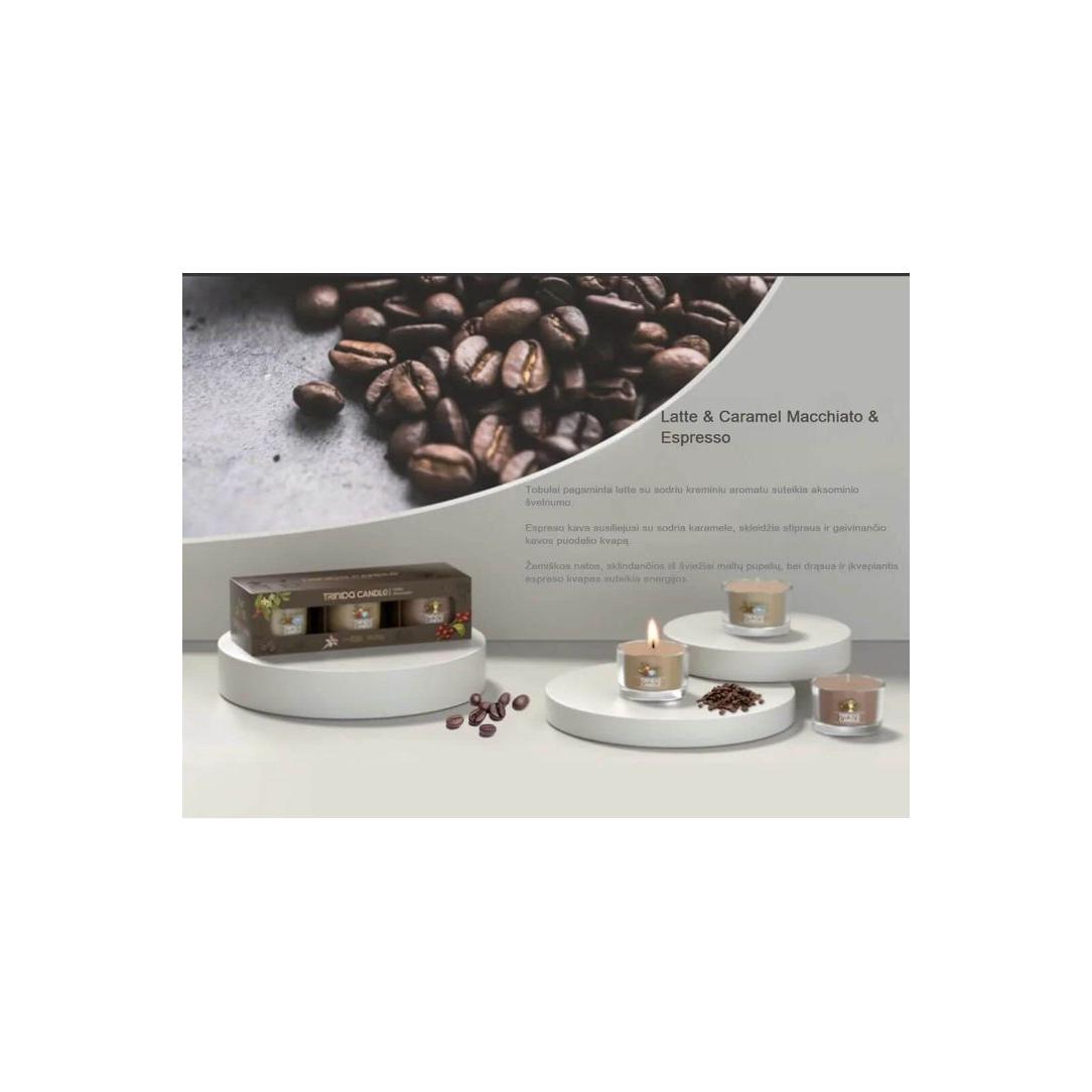 Trinida Coffe Beans - energijos kupinos kavos kvapo žvakės su natūraliu sojų vašku