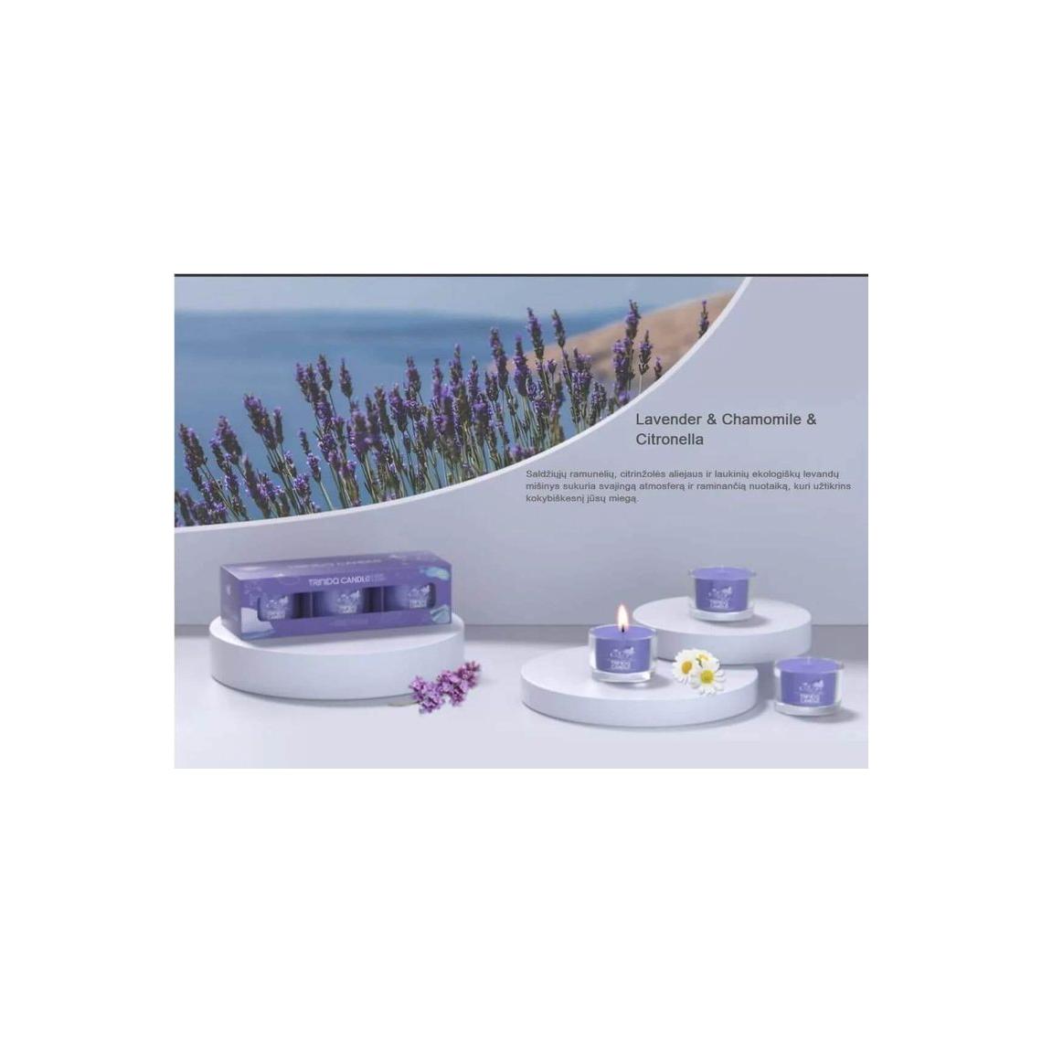 Trinida Deep sleep Citrinžolė padeda atitrūkti nuo šurmulio, levandos gerina miego kokybę, o ramunėlės atpalaiduoja prieš miegą